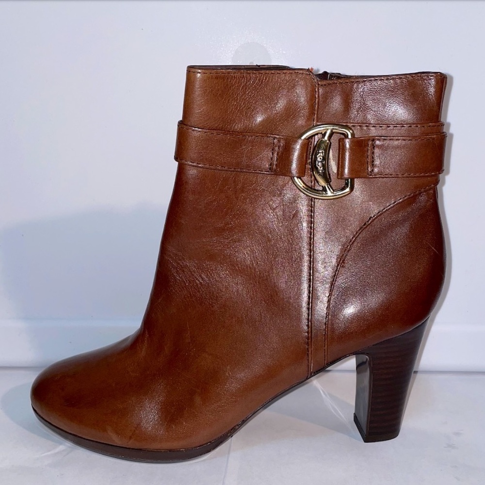 Leather Ankle Dress Booties